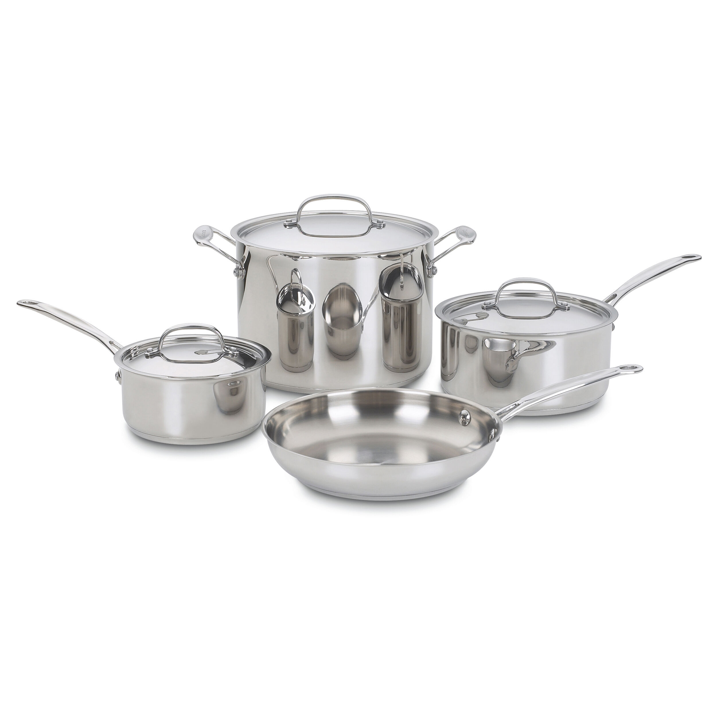7-Pc Chef's Classic Stainless Cookware Set - Cuisinart