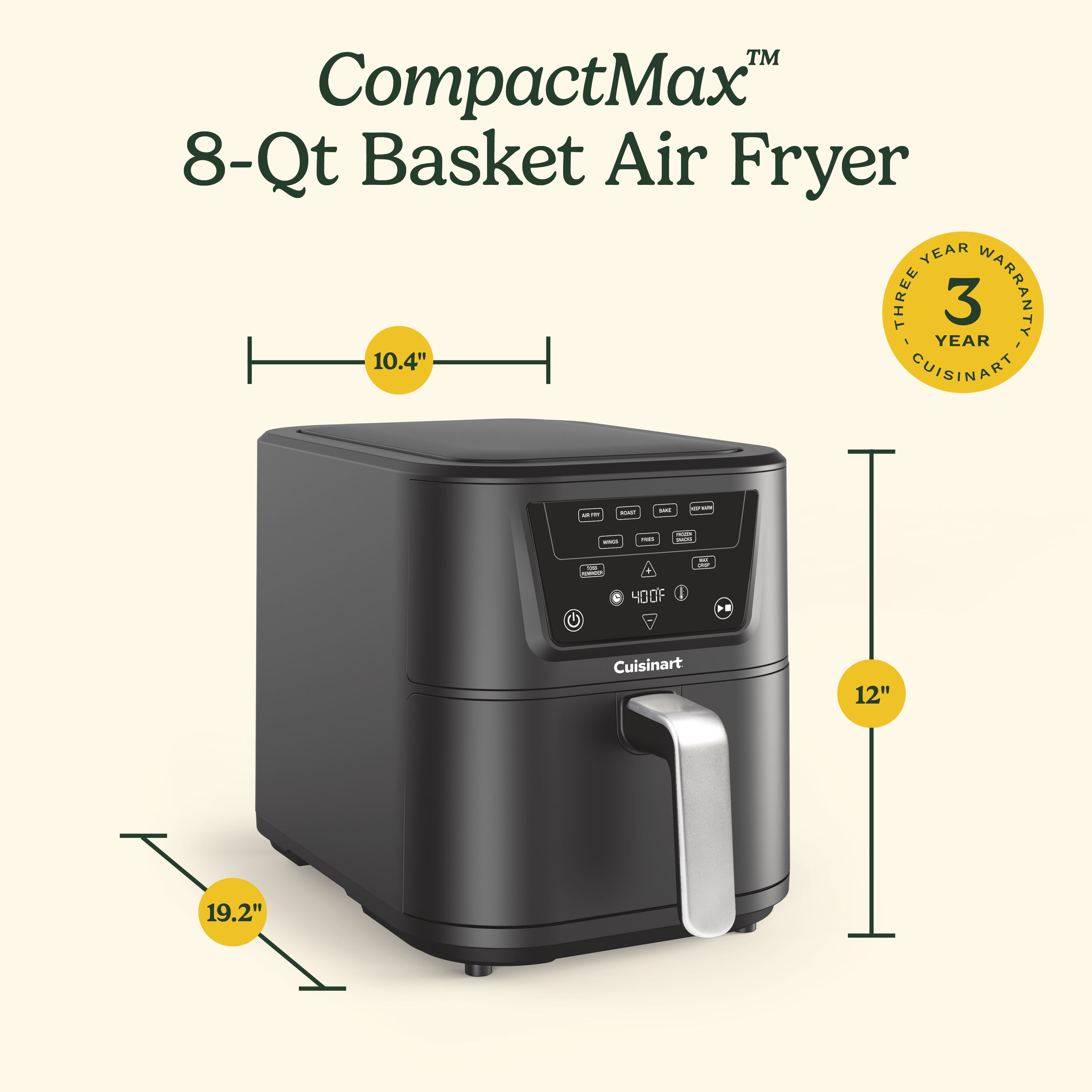 CompactMax™ 8-Qt Basket Air Fryer - Cuisinart