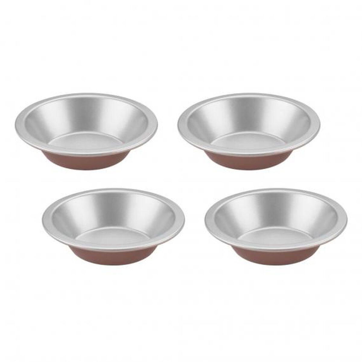 4-pc 5" Mini Round Pie Dish Set 1