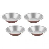 4-pc 5" Mini Round Pie Dish Set 1