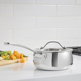 PureClad&trade; Triple-Ply 1.5 Qt. Stainless Steel Saucepan with Cover