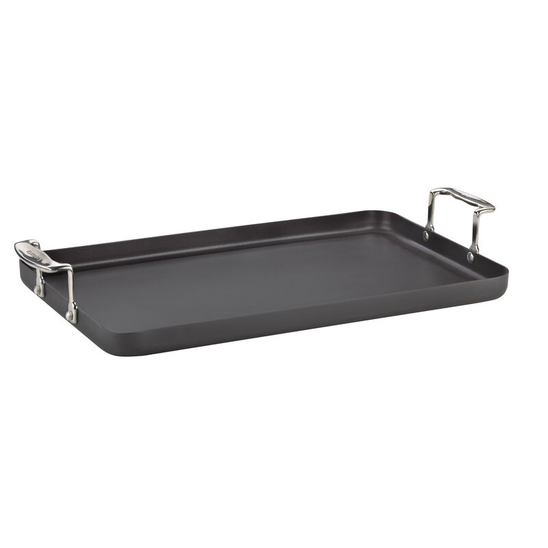 Chef's Classic&trade; Nonstick Hard Anodized 13" x 20" Double Burner Griddle