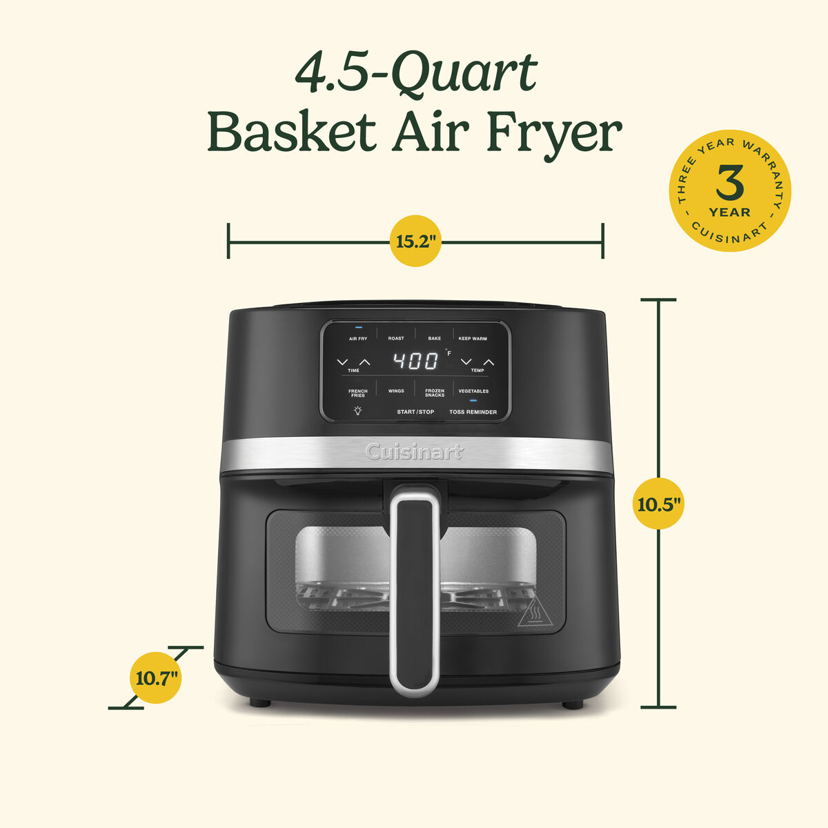 4.5-qt Basket Air Fryer