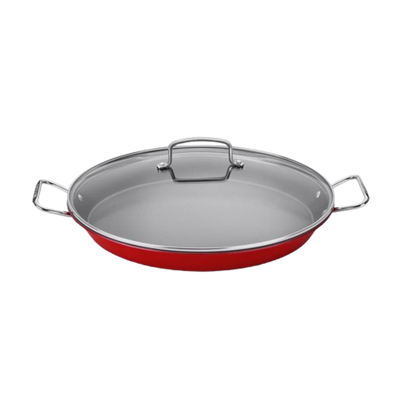15&Prime; Paella Pan with Glass Lid