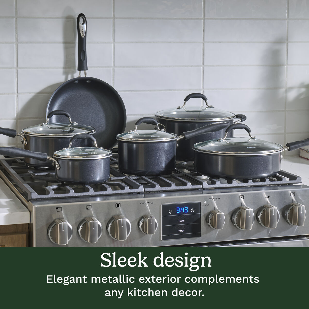 Advantage&reg; 11 Piece Nonstick Cookware Set