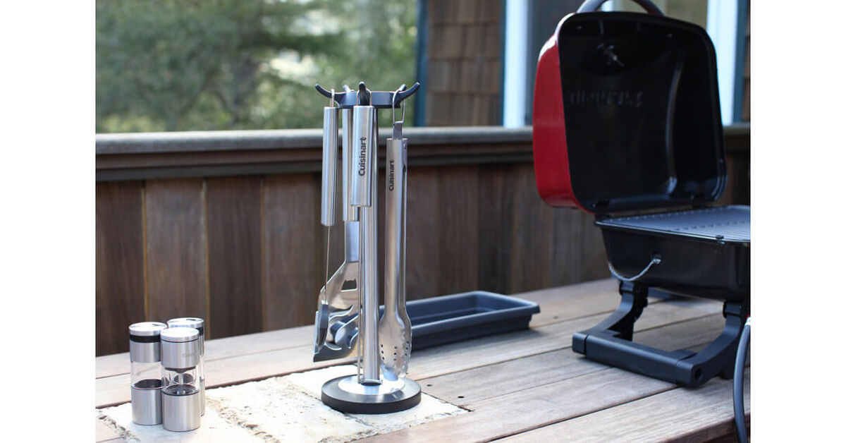 Carousel Stainless Steel Grill Tool Set (10-Piece) 5