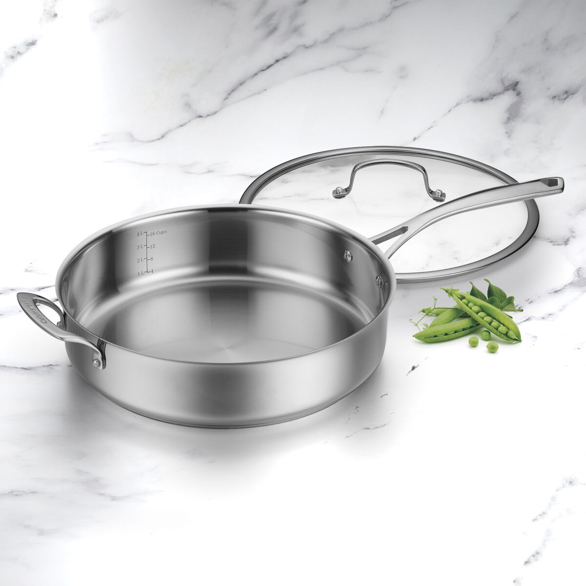 Discontinued 5.5 Quart Saut&eacute; Pan with Helper Handle & Cover 1