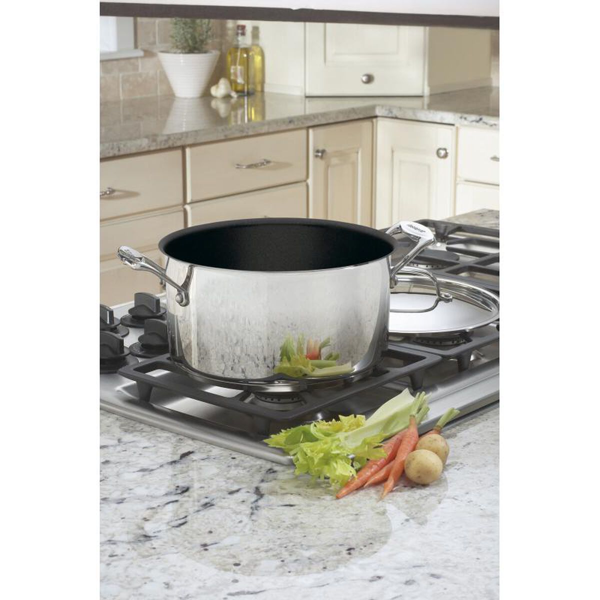 Discontinued Chef's Classic&trade; Nonstick Stainless 6 Quart Stockpot 1