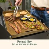 22" Tabletop Gas Griddle with Hood 3