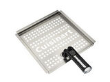 Discontinued 12" x 12" Stainless Steel Grilling Platter 1