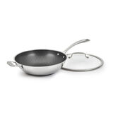 FusionPlus&reg; Hybrid Stainless Steel 12" Wok with Cover and Helper Handle 1
