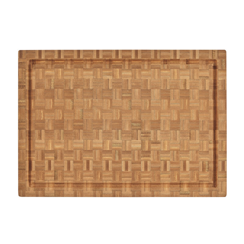 17" Reversible End Grain Bamboo Cutting Board
