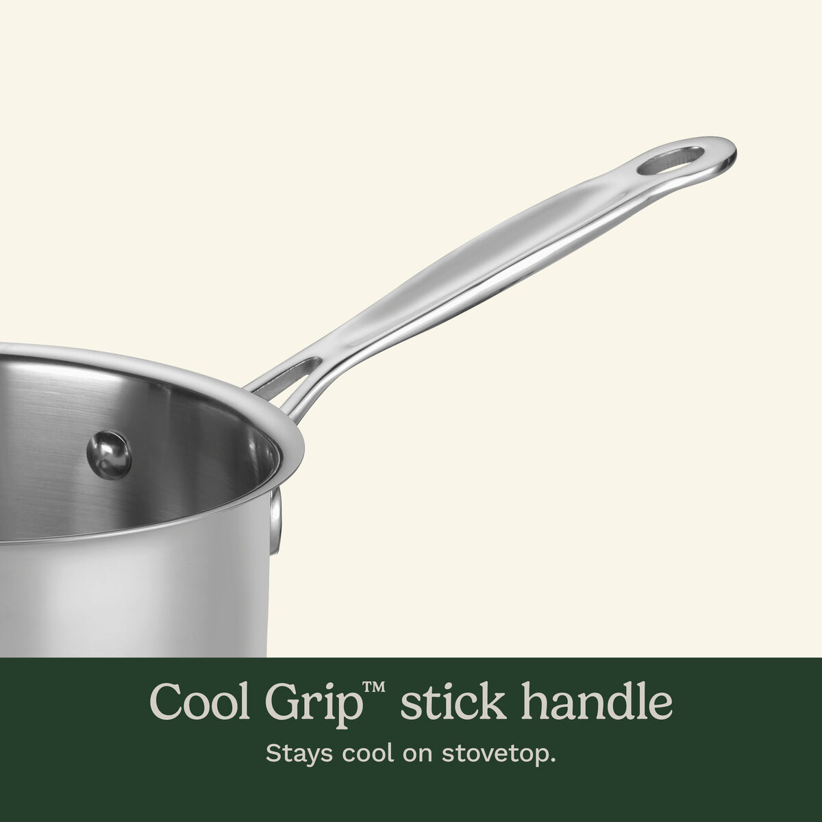 Chef's Classic&trade; Stainless 1.5 Quart Saucepan with Cover 3