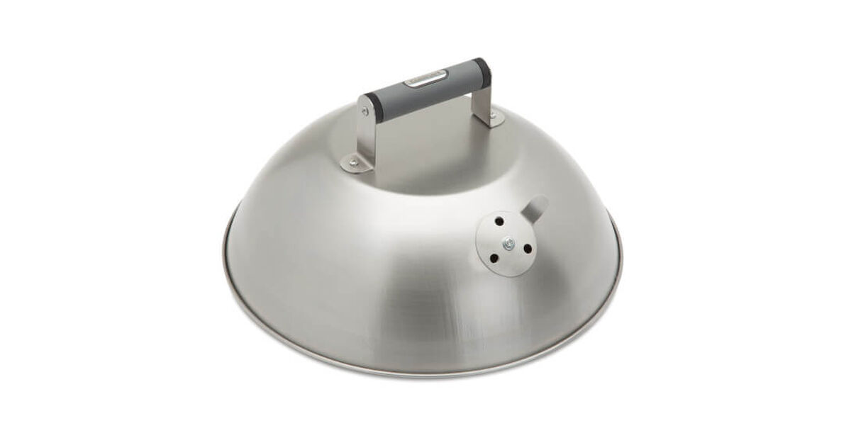 12.25" Stainless Steel BBQ Melting Dome with Steam Vent 1