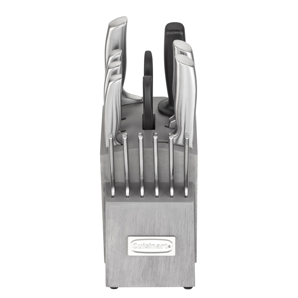 Discontinued 15pc Stainless Steel Block Set with Grey Block 1