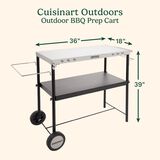 Outdoor BBQ Prep Cart 2