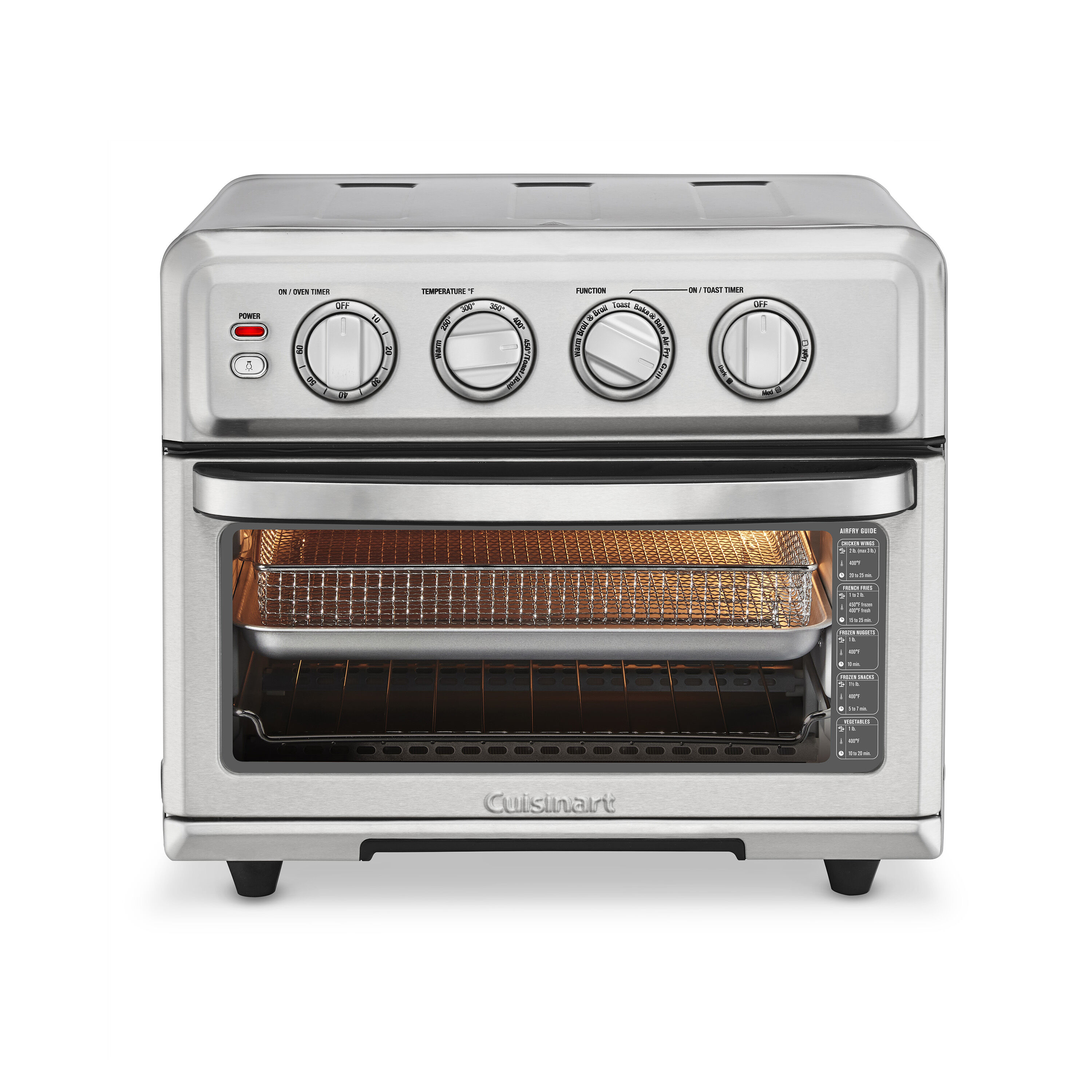 Air Fryer Toaster Oven with Grill- Stainless Steel