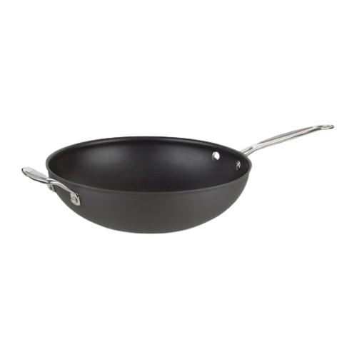 Chef's Classic Nonstick Hard-Anodized 12-Inch Stir-Fry Pan