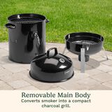 Vertical 18" Charcoal Smoker