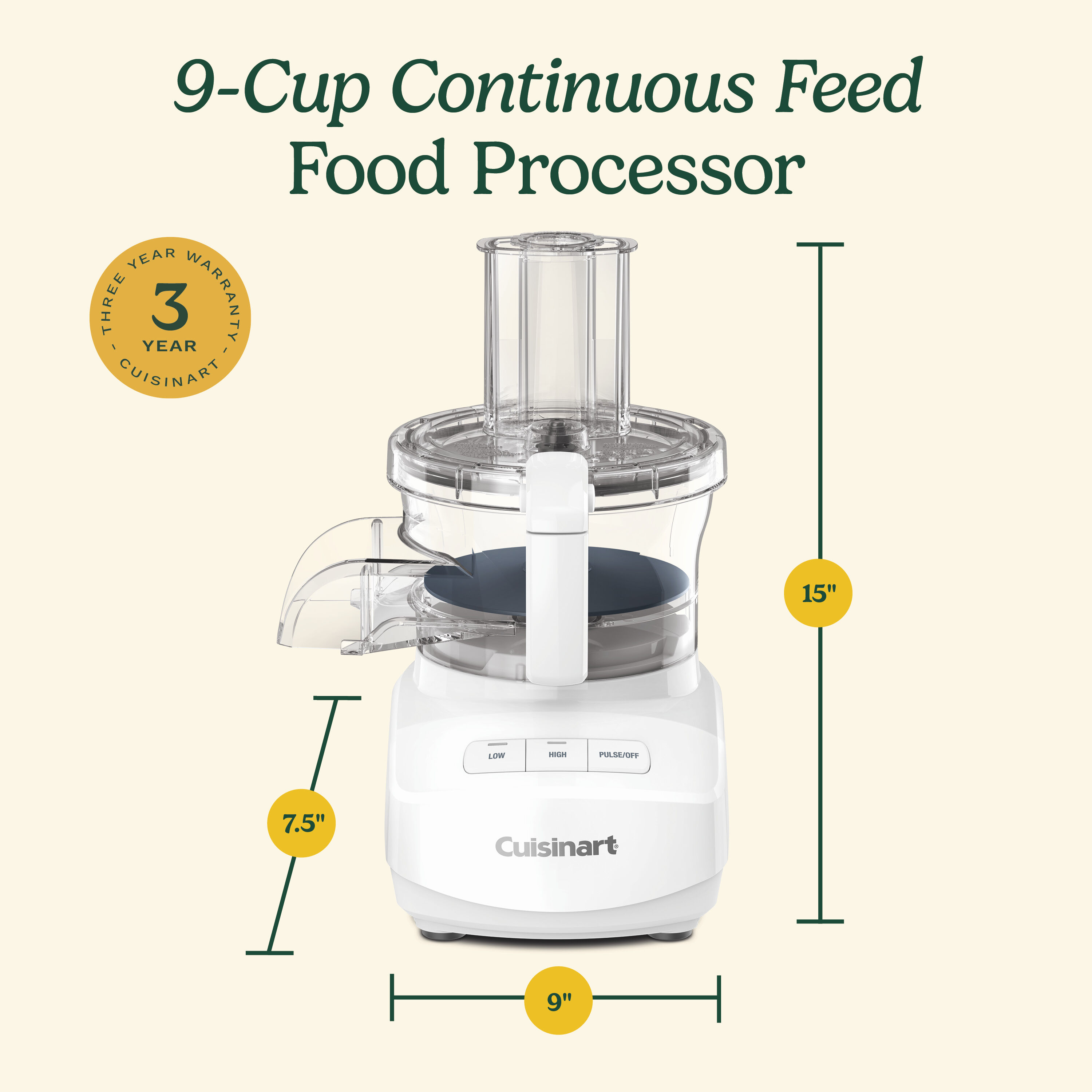 9-Cup Food Processor with Continuous Feed | $110 Off! - Cuisinart