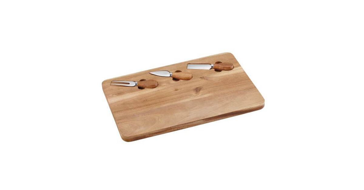 Discontinued Acacia 4 piece Cheese Board Classic 1