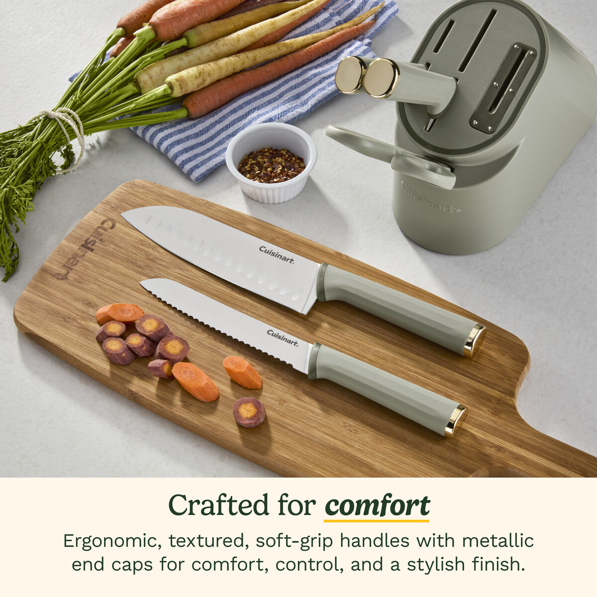 Artisan Elite Stainless Steel Cutlery 6 Piece Knife Block Set 5