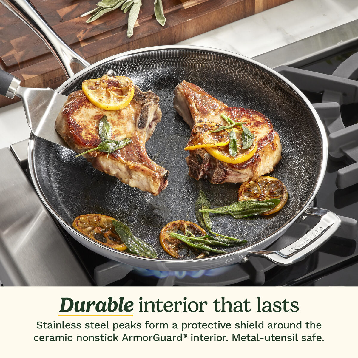 FusionElite+&trade; Hybrid Tri-Ply Stainless Steel 10" Skillet