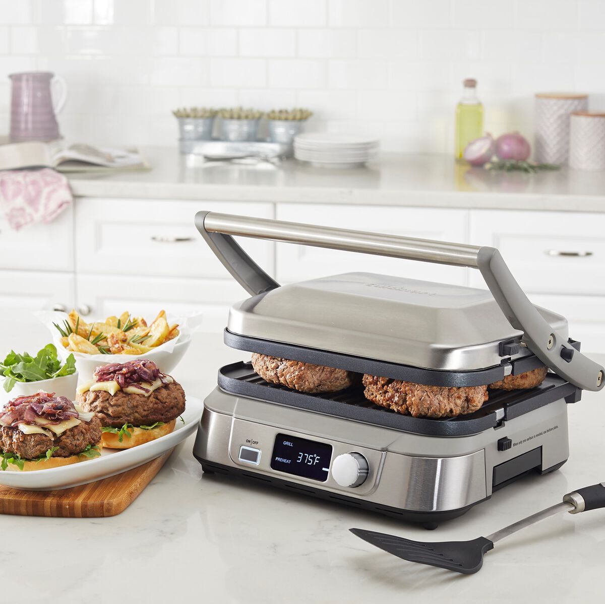 Panini Press Cuisinart Griddler Burgers Cuisinart GR-4N 5-in-1