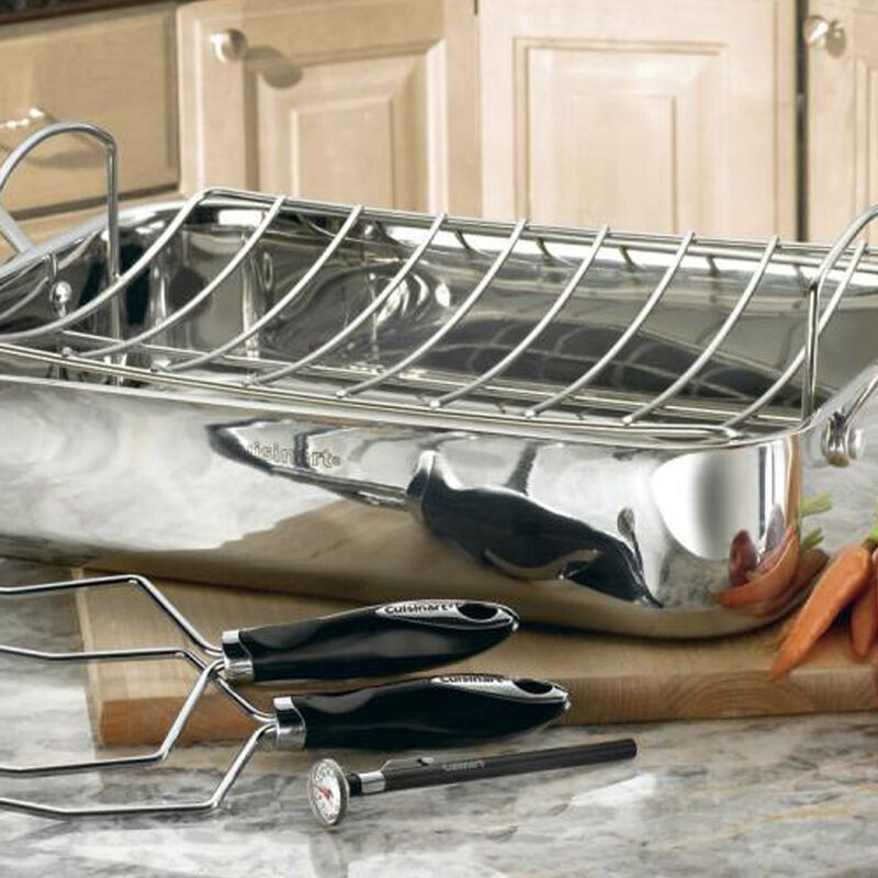 Discontinued Chef's Classic&trade; Stainless 5 Piece Chef's Classic&trade; Stainless Roaster Set