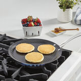 FusionPlus&reg; Hybrid Stainless Steel 12" Round Griddle with Stick Handle 2