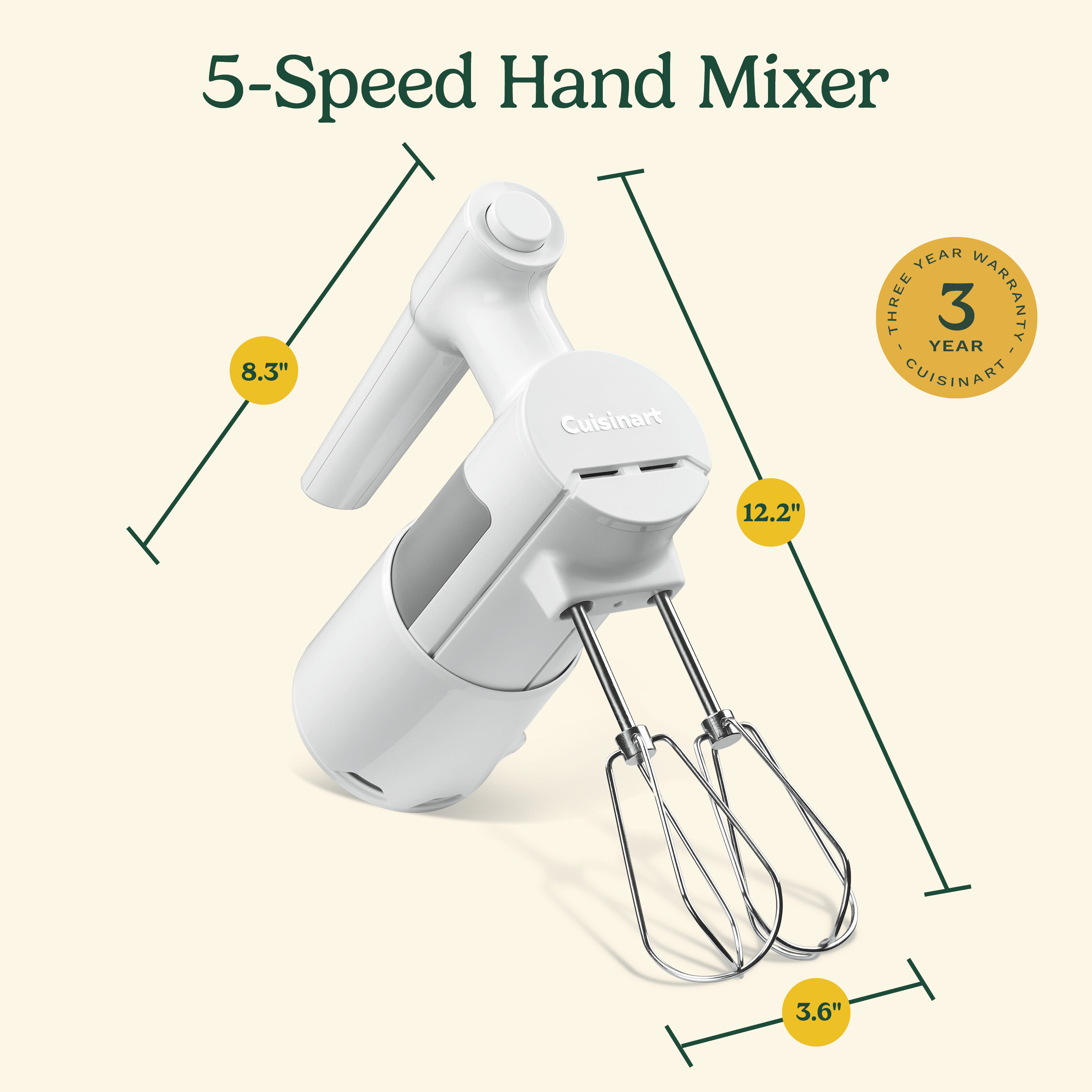 5 Speed Hand Mixer - Cuisinart