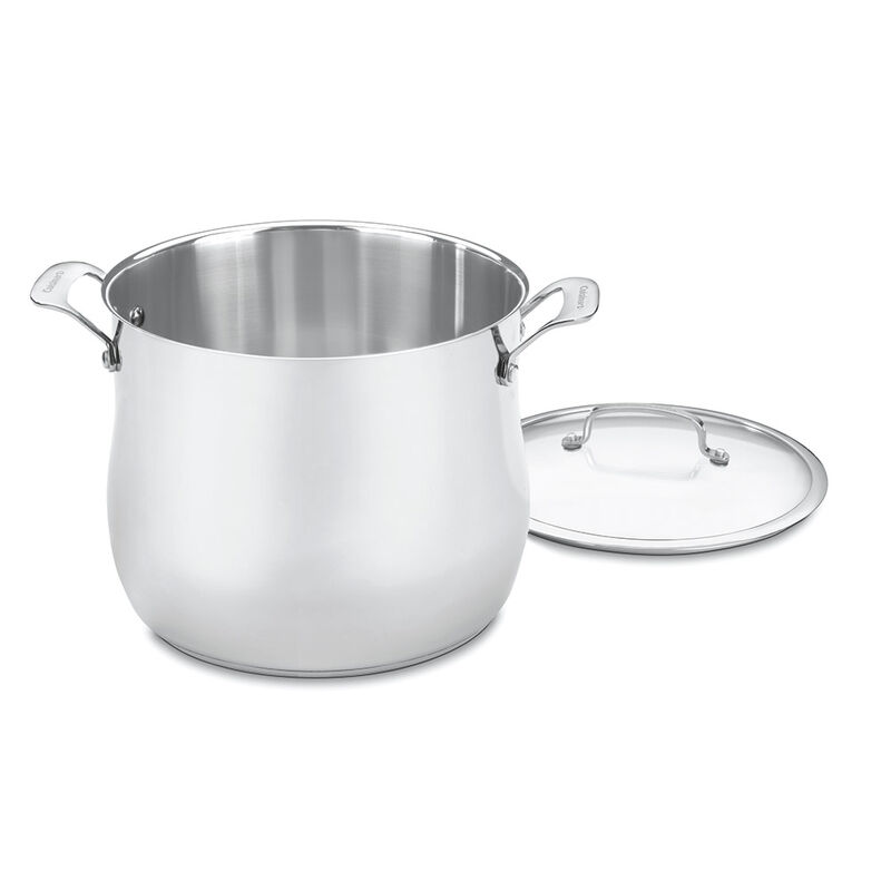 Contour&reg; Stainless 12" Qt. Stockpot with Cover