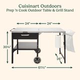 Prep 'n Cook Outdoor Table & Grill Stand 2