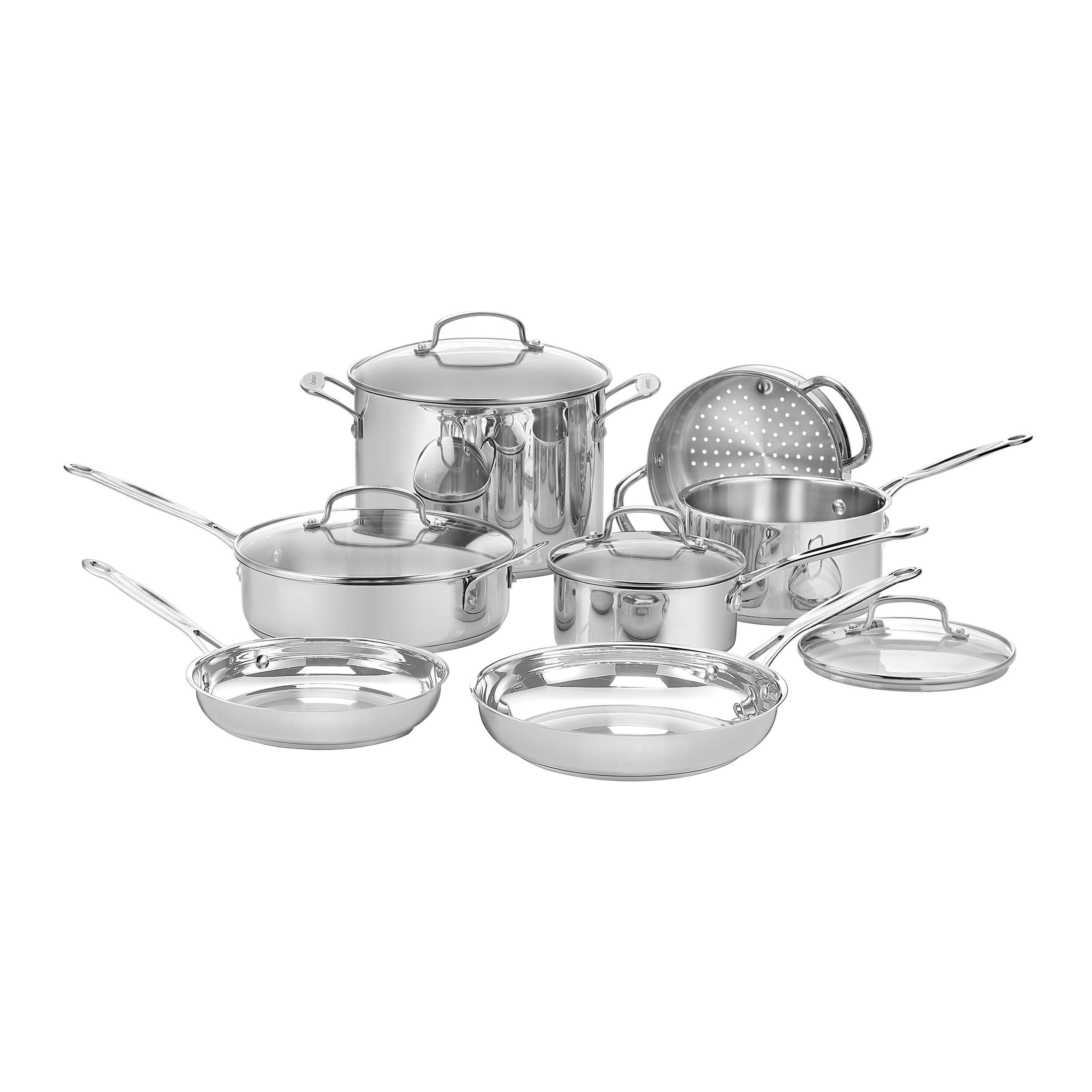 11-Pc Chef's Classic Stainless Cookware Set - Cuisinart