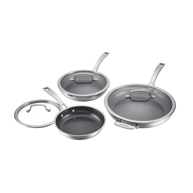 FusionPlus&trade; Hybrid Nonstick 6pc Skillet Set&ndash; 8&rdquo; with Lid, 10&rdquo; with Lid, 12&rdquo; with Lid"