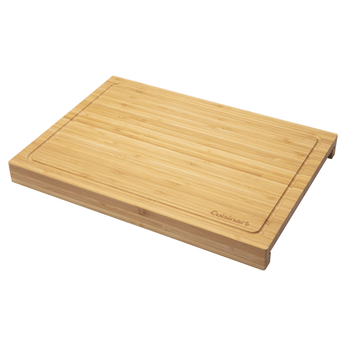 Bamboo Cutting Board with Slide Out Tray 3