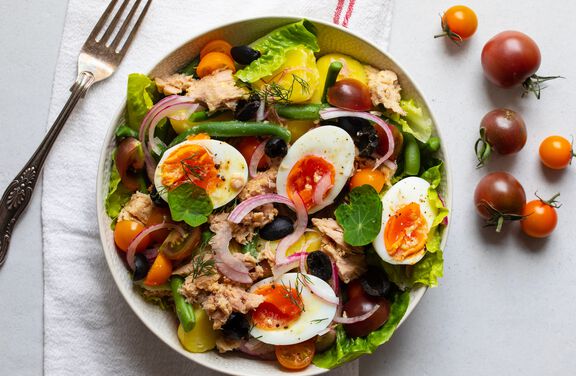 Salmon Nicoise Salad