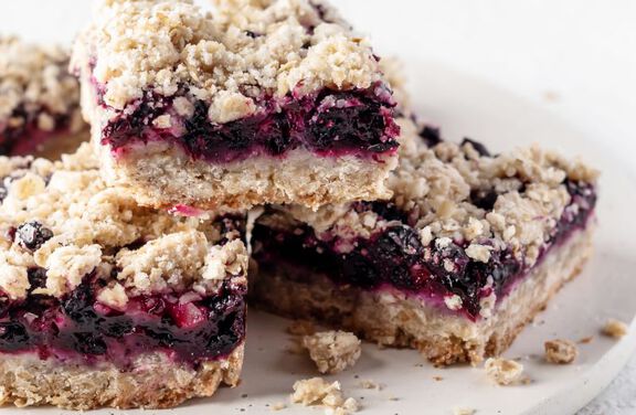 Blueberry Crumble Bars