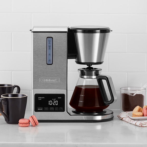 Cuisinart pour-over coffee maker with macarons