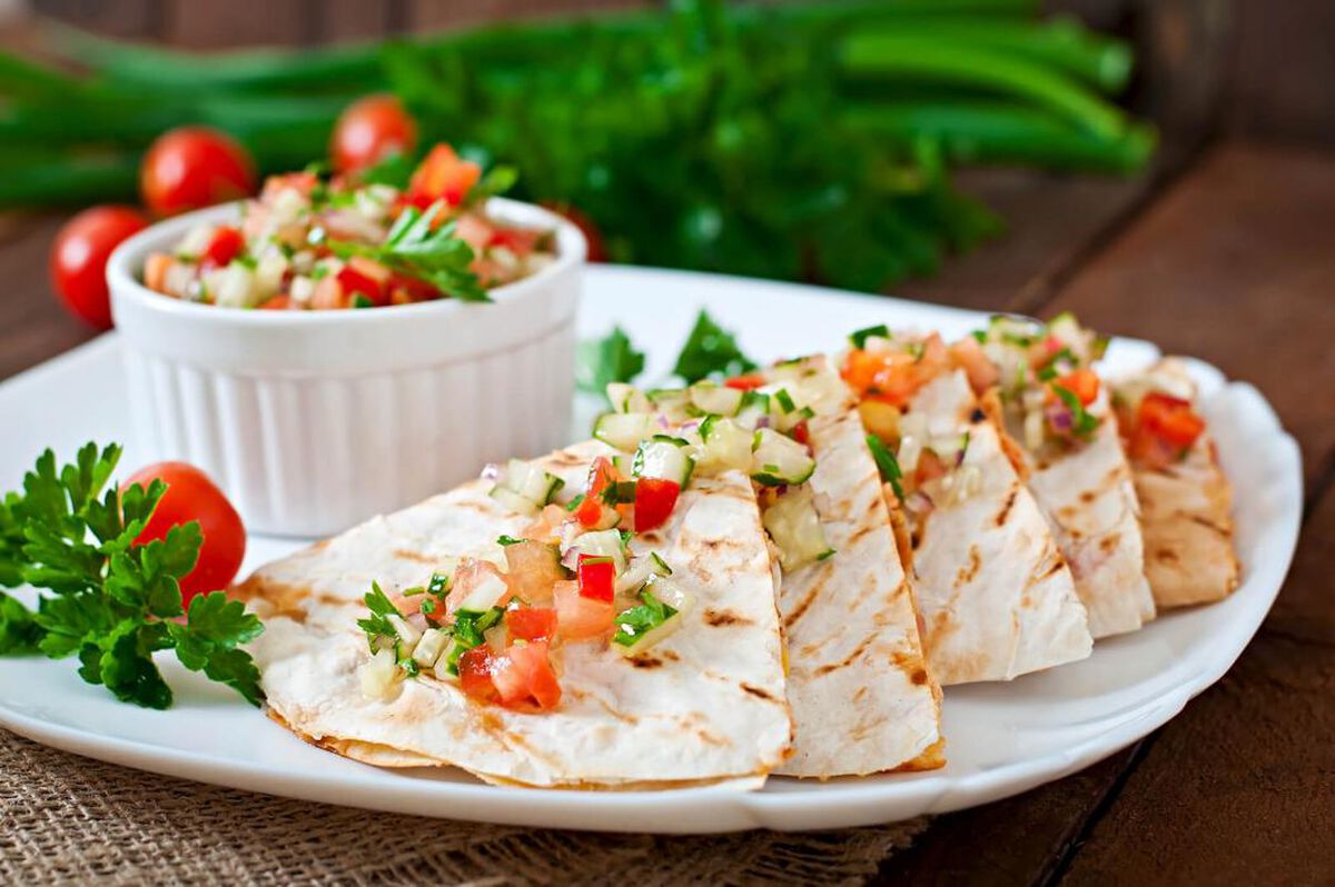 Mushroom &amp; Pepper Quesadillas-1