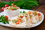 Mushroom &amp; Pepper Quesadillas-1