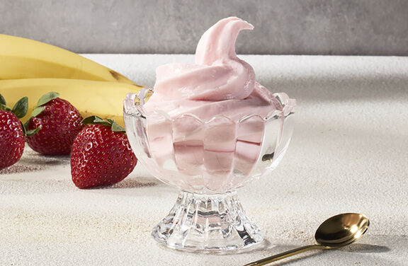 Strawberry-Banana Frozen Yogurt
