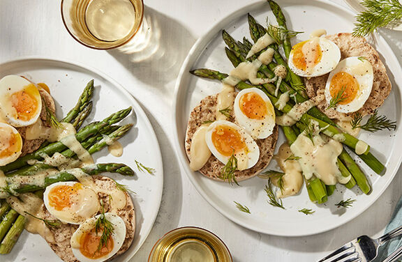 Jammy Soft-Boiled Eggs Benedict