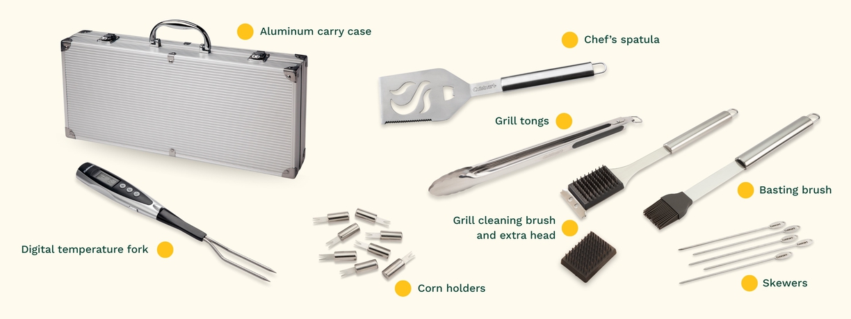 Deluxe Grill Set (20-Piece) | Cuisinart Grilling Tools and Sets