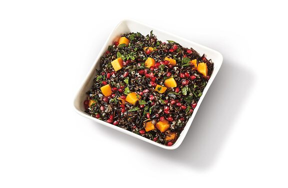 Wild Rice with Butternut Squash and Pomegranate