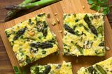 Asparagus and Prosciutto Pasta Frittata-1