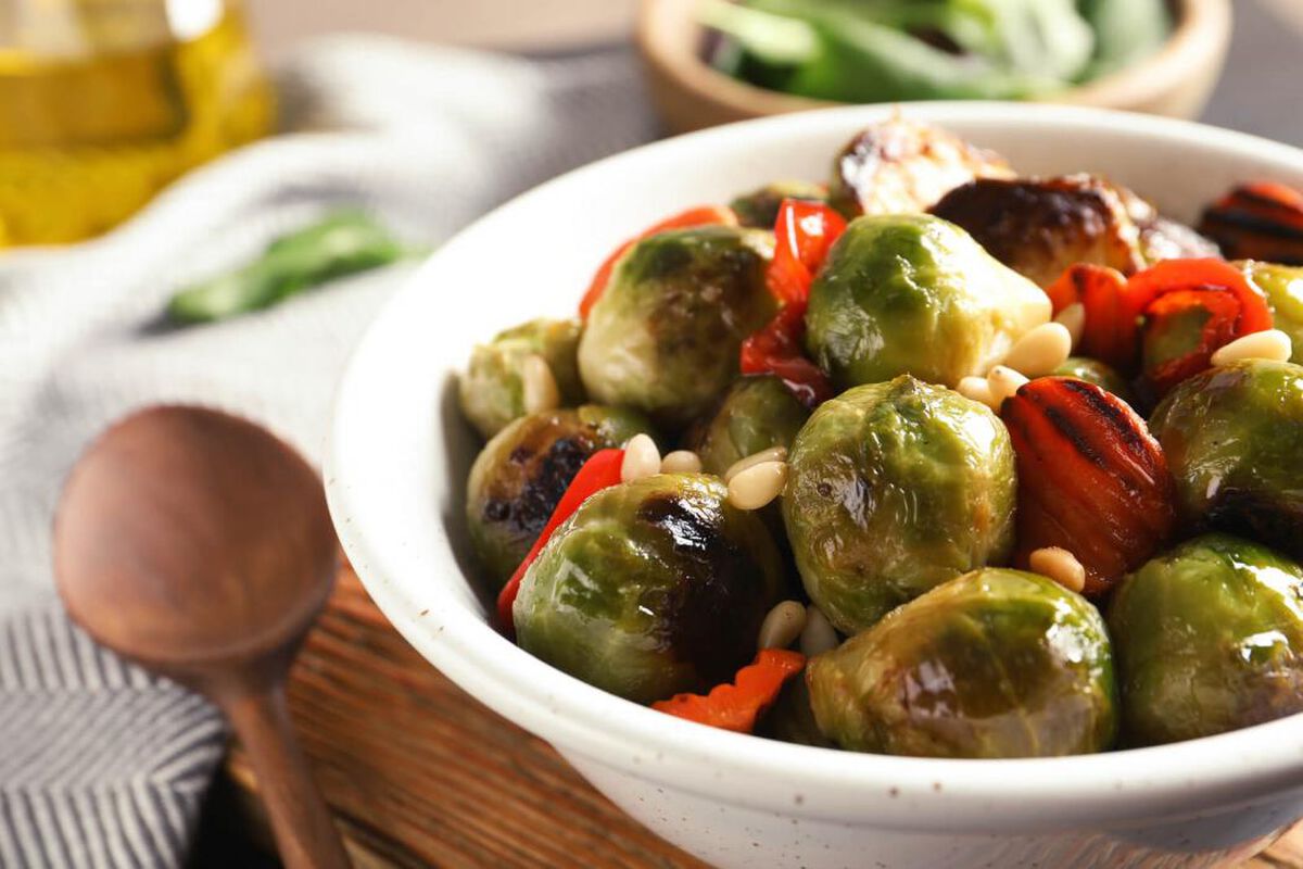 Lemony Brussels Sprouts &amp; Carrots-1