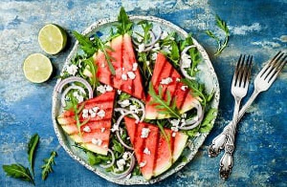 Grilled Watermelon Salad