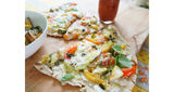 Brunch Pizza with Fried Egg, Smoke-Roasted Vegetables & Green Goddess Hollandaise-1