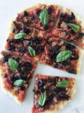 Grilled Pizza with Bacon and Olives-1